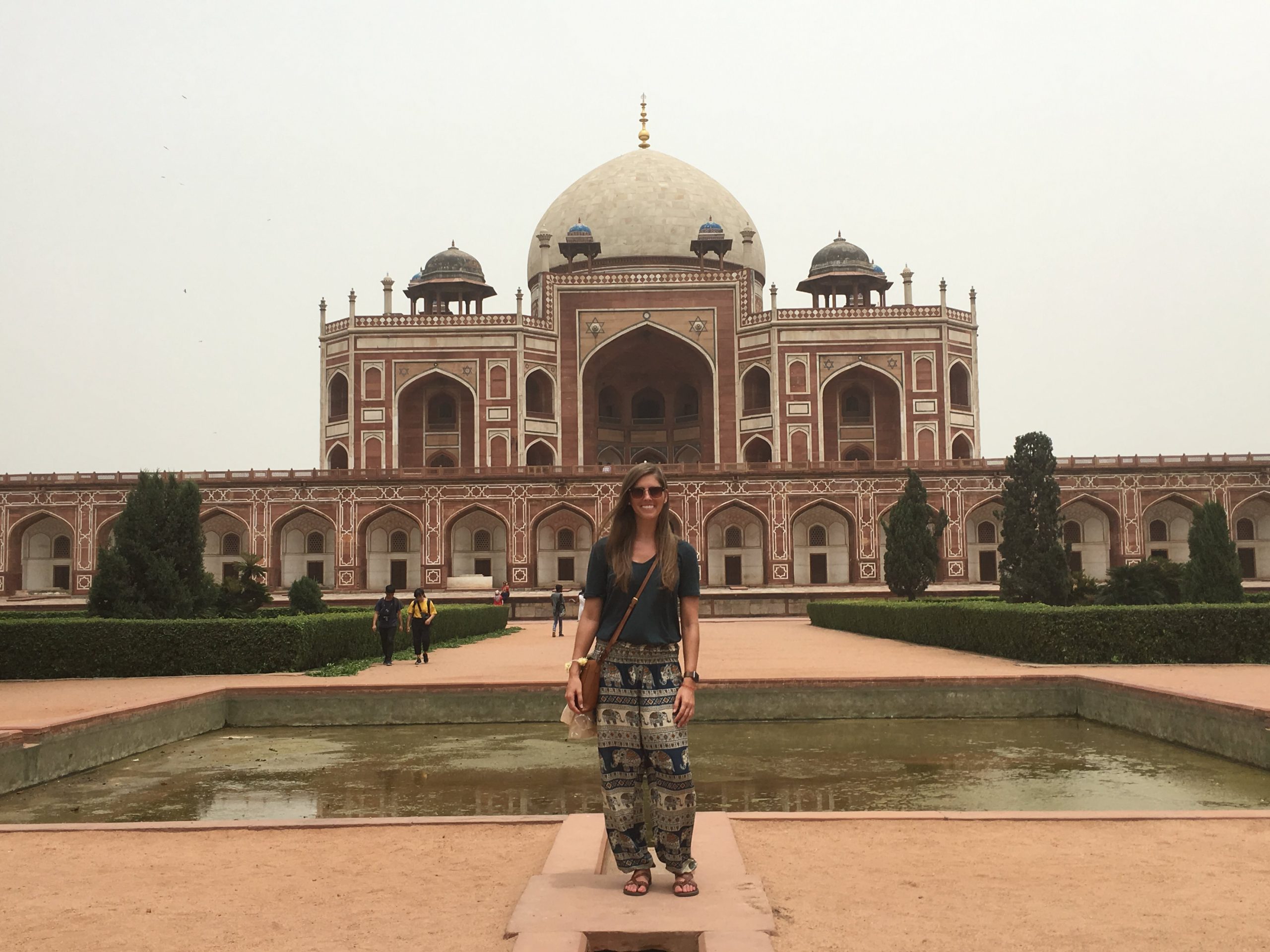 Sara at Humayun’s Tomb on her first trip to Delhi