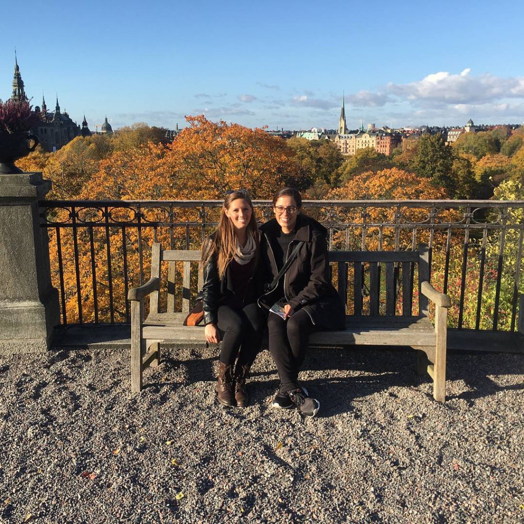 beautiful fall foliage at Skansen