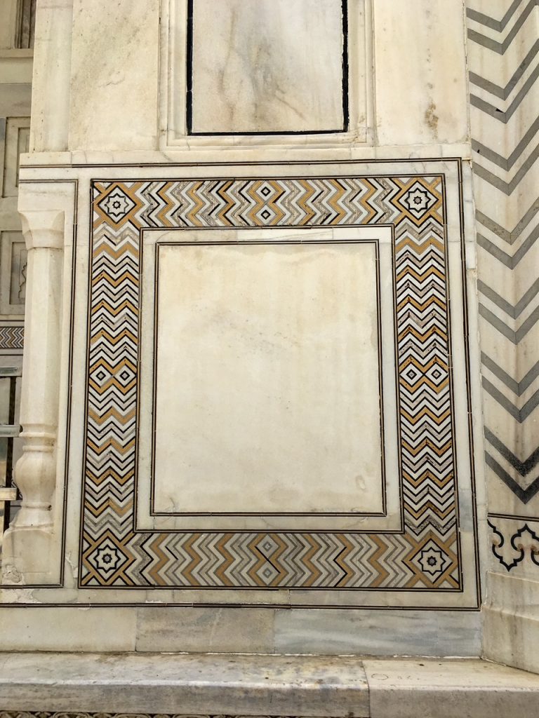 a frame on the Taj Mahal