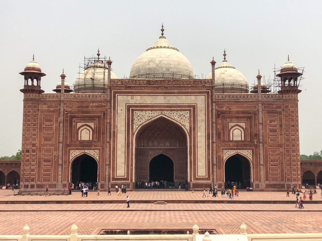 the Taj Mahal Mosque in Agra India