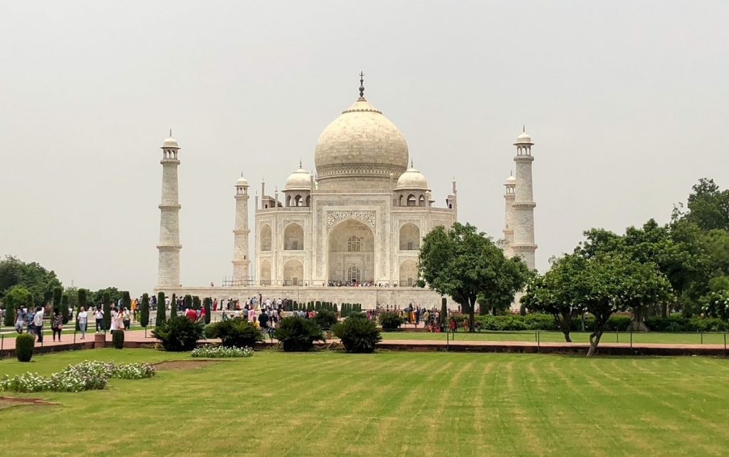the Taj Mahal and its garden