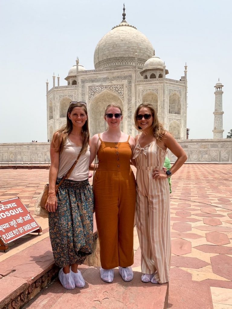 the girls on our Taj Mahal tour