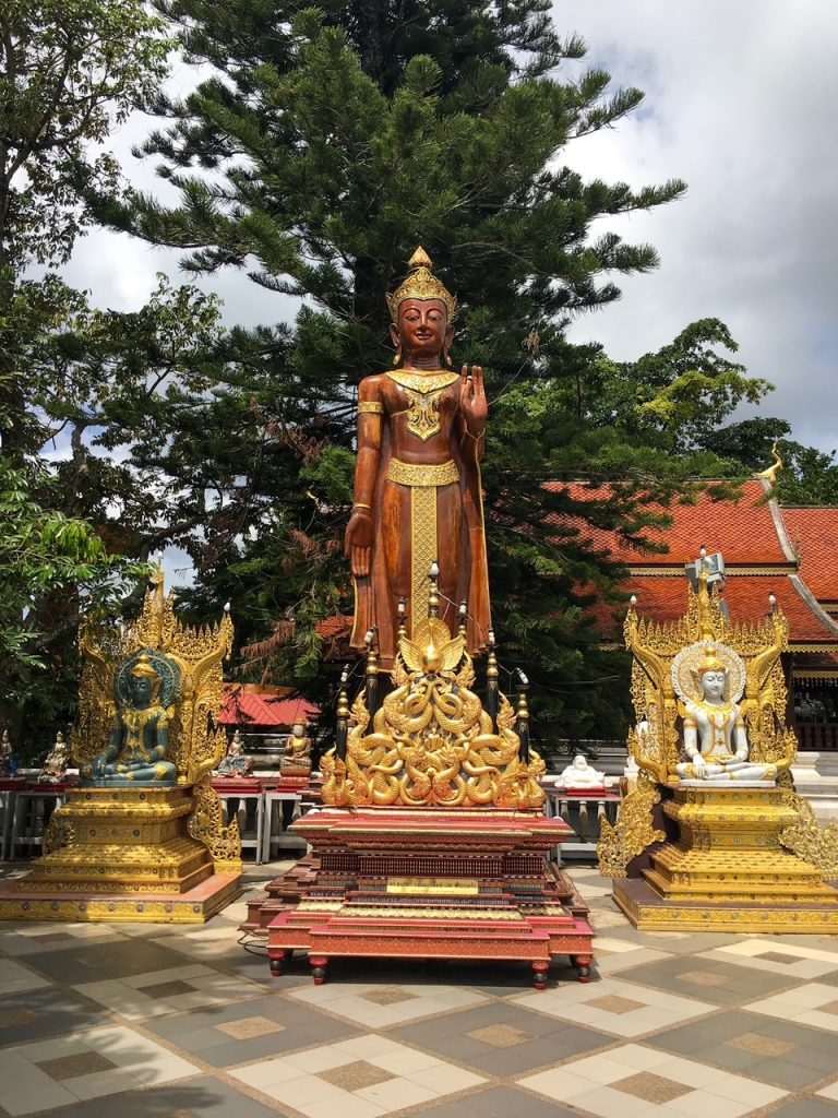 a beautiful shrine at Wat Phra That Doi Suthep