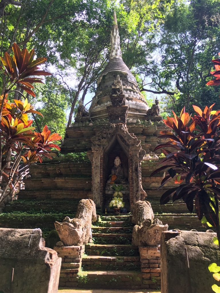 a shrine along Monk's Trail in Thailand