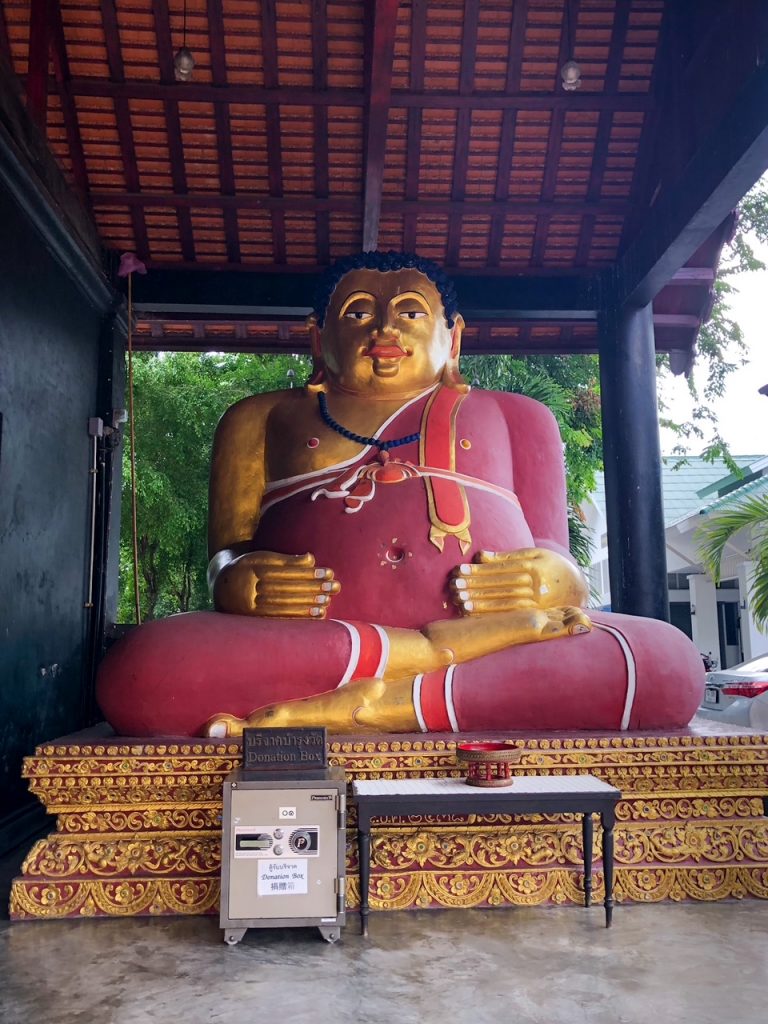 a shrine at Wat Chedi Luang in Chiang Mai