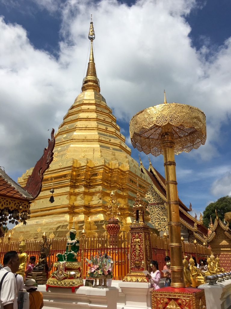 another cool view of a beautiful shrine at Wat Phra That Doi Suthep