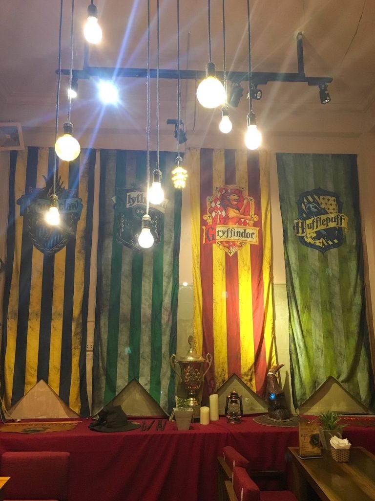 Hogwarts houses at Always Cafe in Hanoi