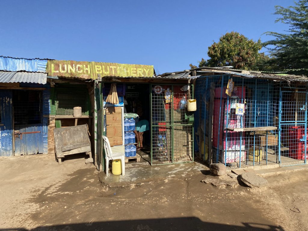 a small shop along the drive from Samburu National Reserve to Mount Kenya National Park