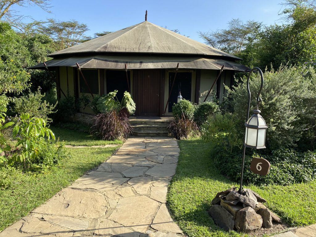 the trail leading up to our luxury tent at Lake Elmenteita Serena Camp near Lake Nakuru National Park, Kenya