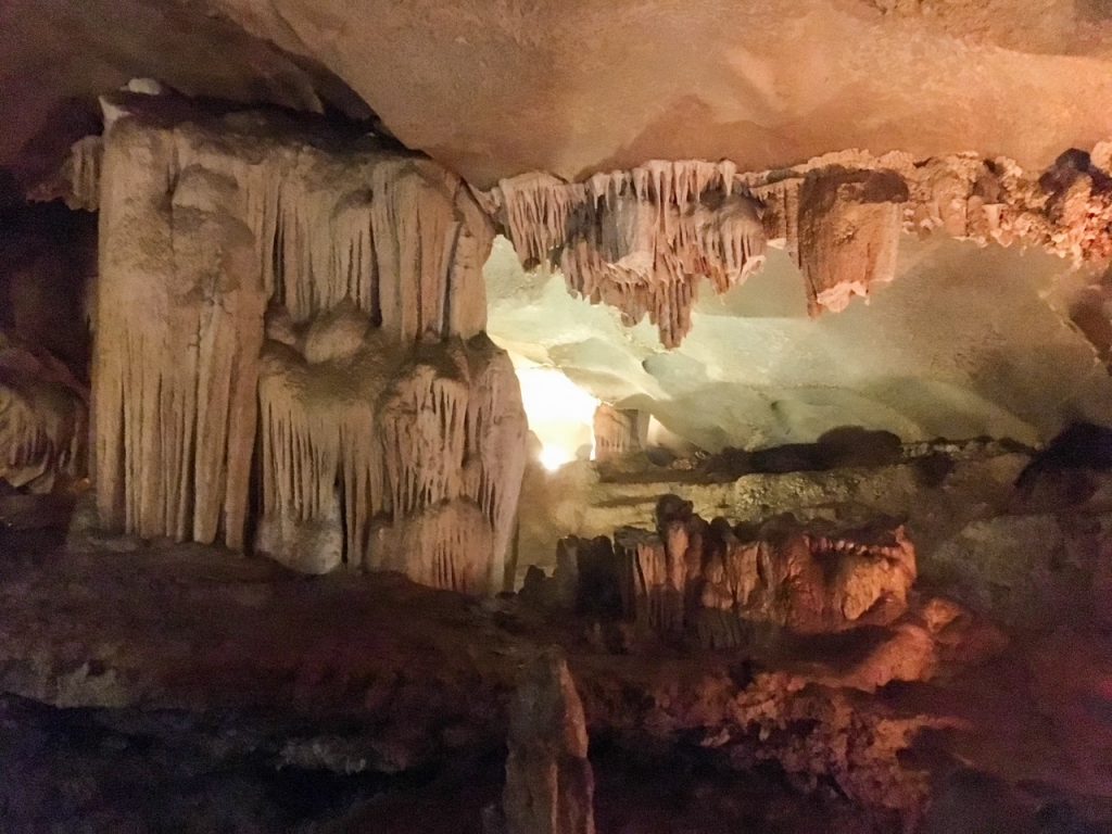 Thien Canh Son Cave in Bai Tu Long Bay