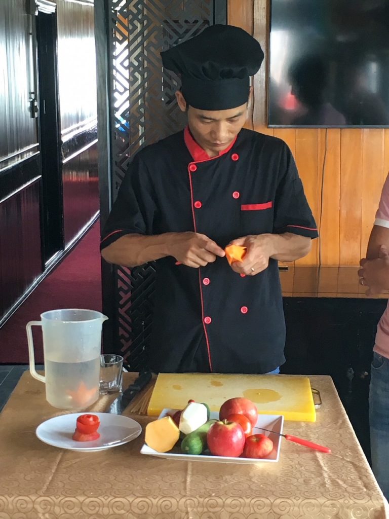 Vietnamese cooking class onboard Renea Cruises