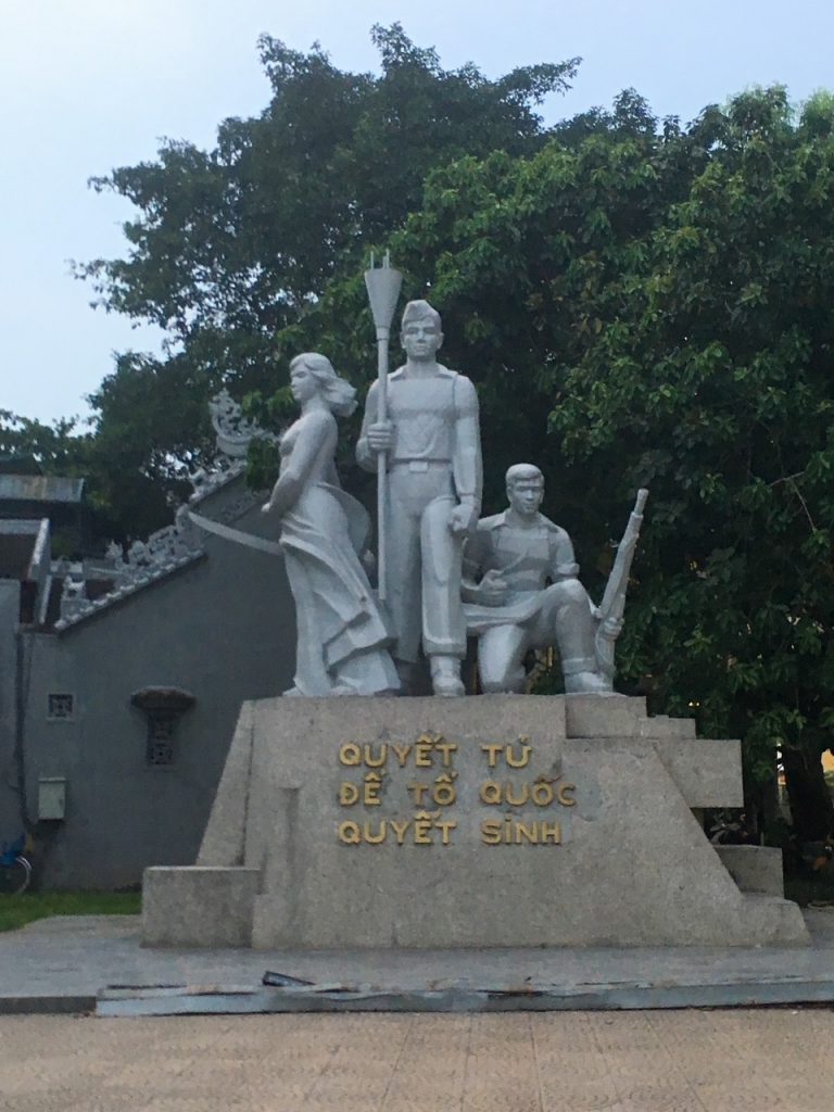 a memorial in Hanoi, Vietnam