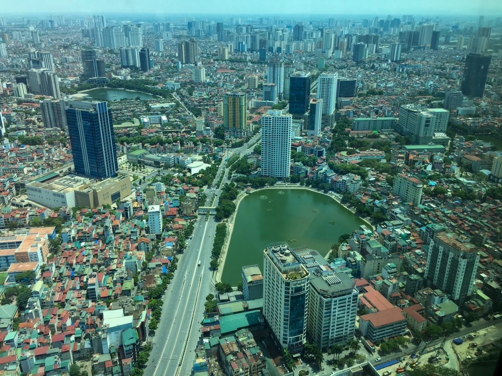 Hanoi, Vietnam as seen from the Lotte Tower