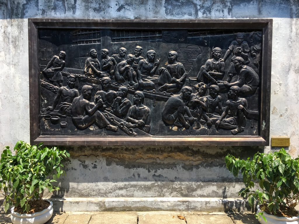 another depiction of prisoners at Hoa Lo Prison in Vietnam