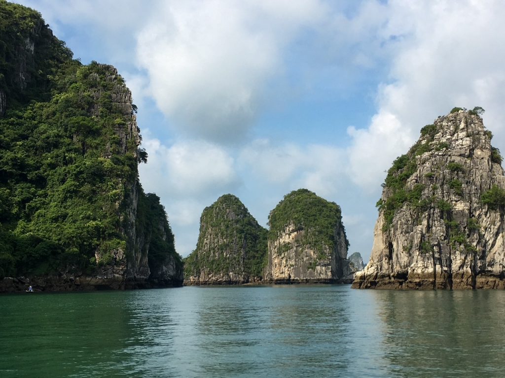 limestone karsts at Bai Tu Long Bay