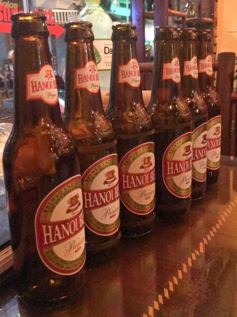 our drinks at the Old Hanoi Restaurant in Hanoi Vietnam