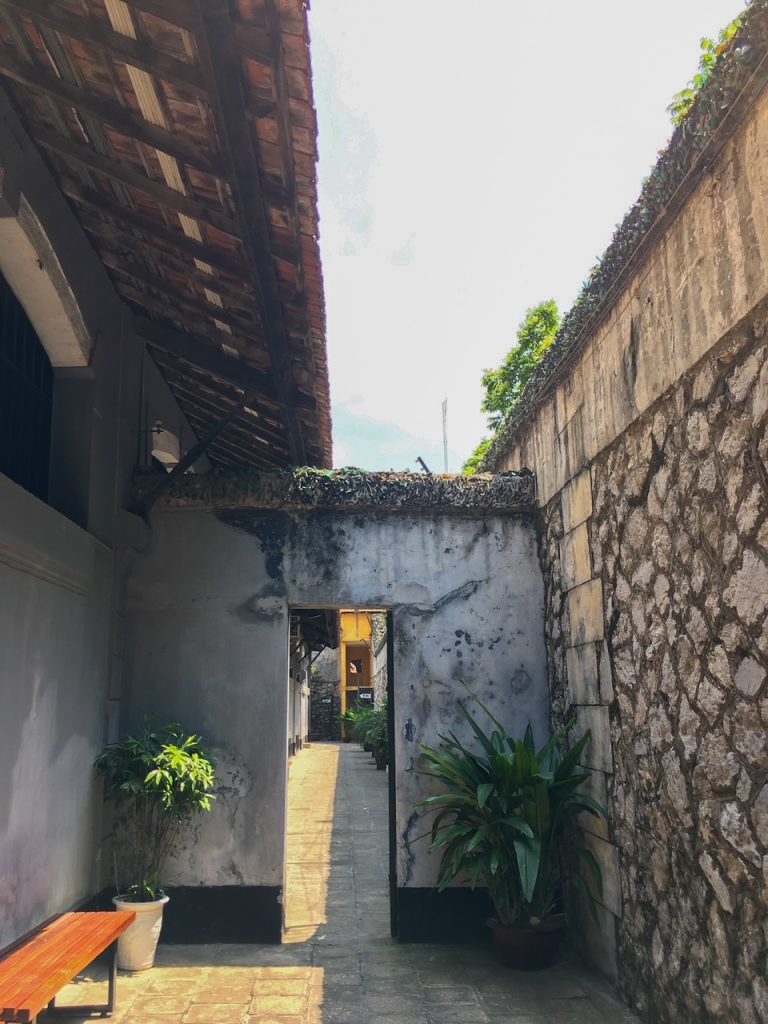 the entrance to Hoa Lo Prison in Hanoi