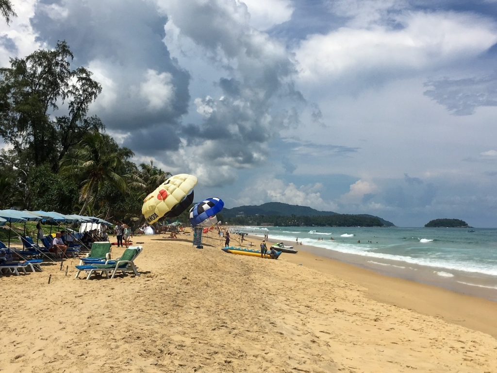a beach day on Karon Beach in Phuket