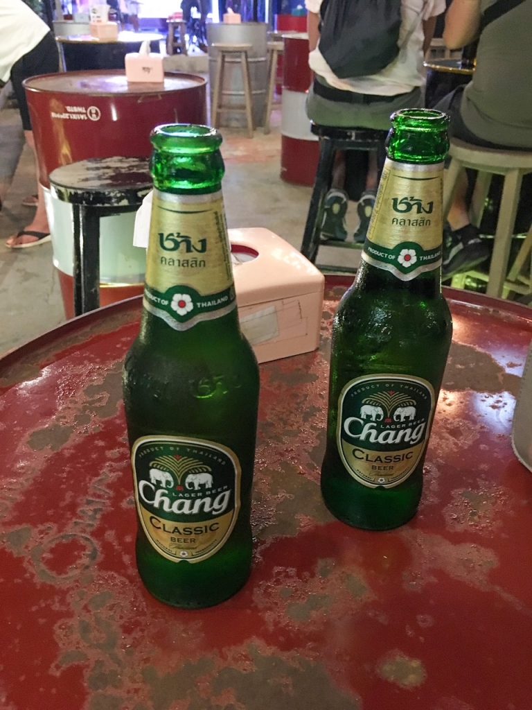 beers at the Garage Phuket