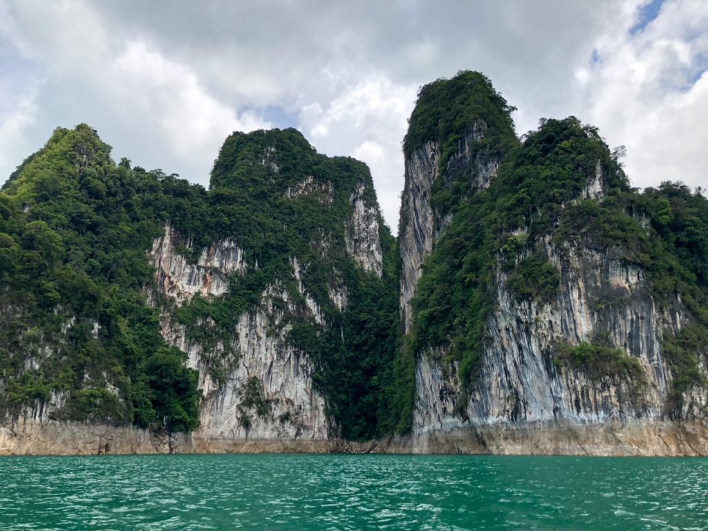 large limestone rocks at Khao Sok National Park