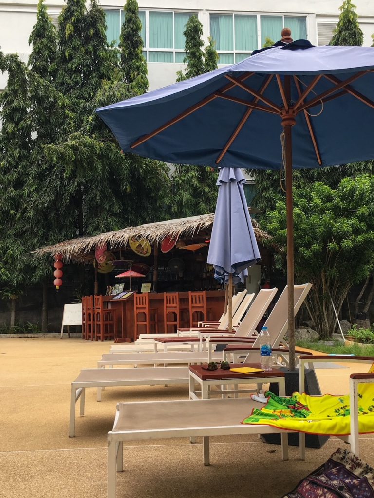 the pool bar at the Karon Whale Resort in Phuket