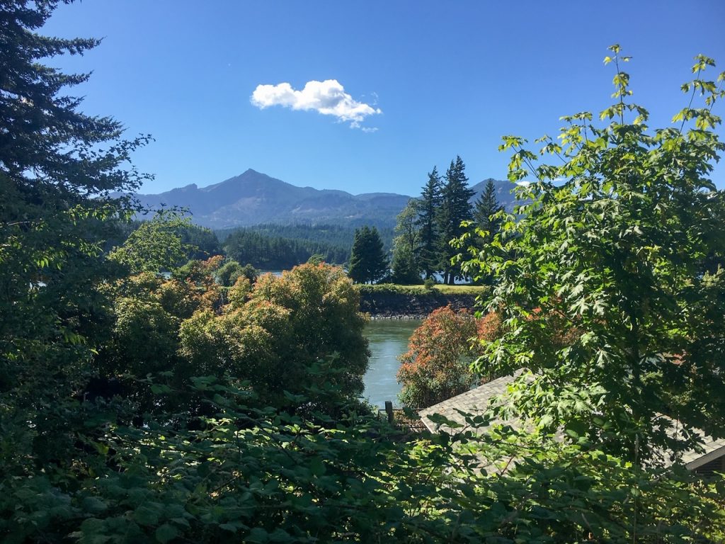gorgeous views of the Columbia River Gorge from Thunder Island Brewing Company
