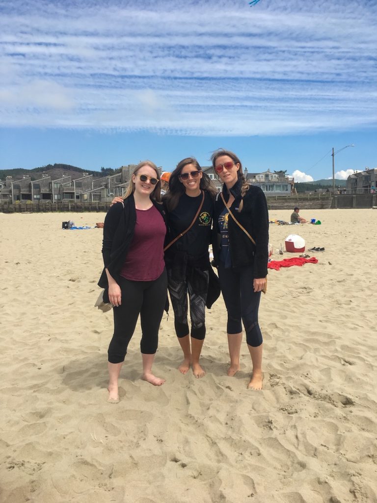 Candace, Sara & Courtney at Cannon Beach