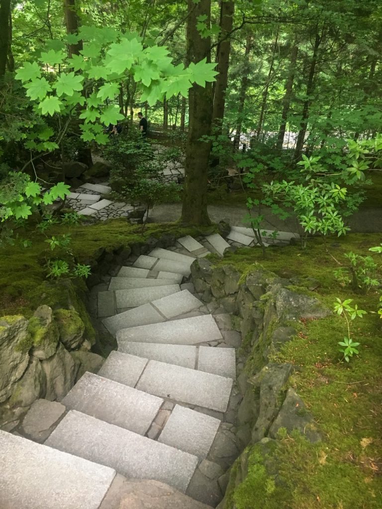 a gorgeous path at the Portland Japanese Garden