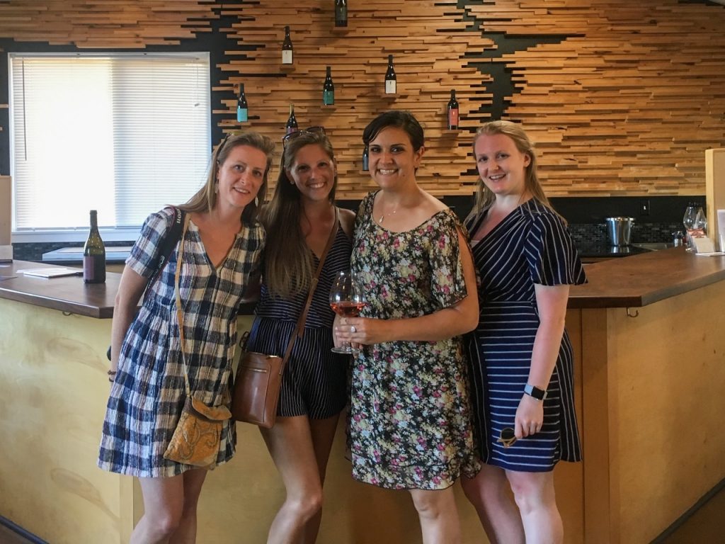 Courtney, Sara, Sara & Candace at Archer Vineyard in Oregon