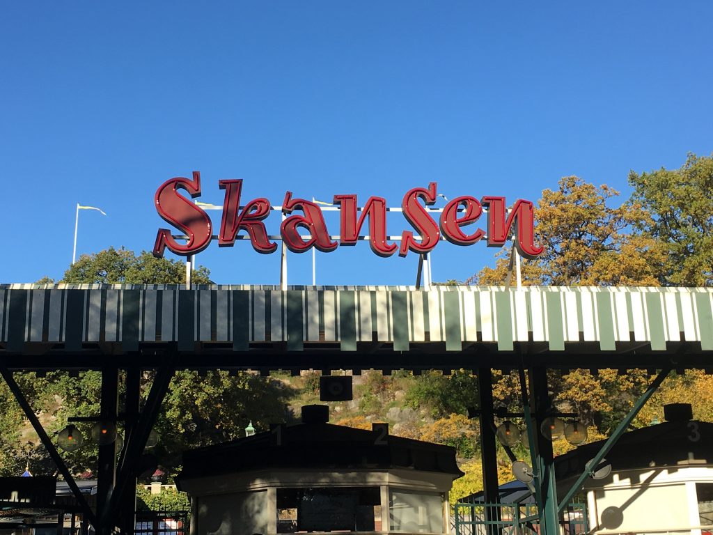 the entrance to Skansen