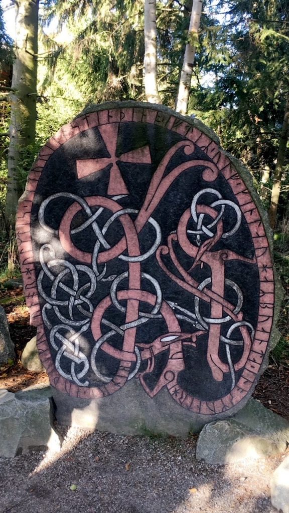 Rune stone found at Skansen