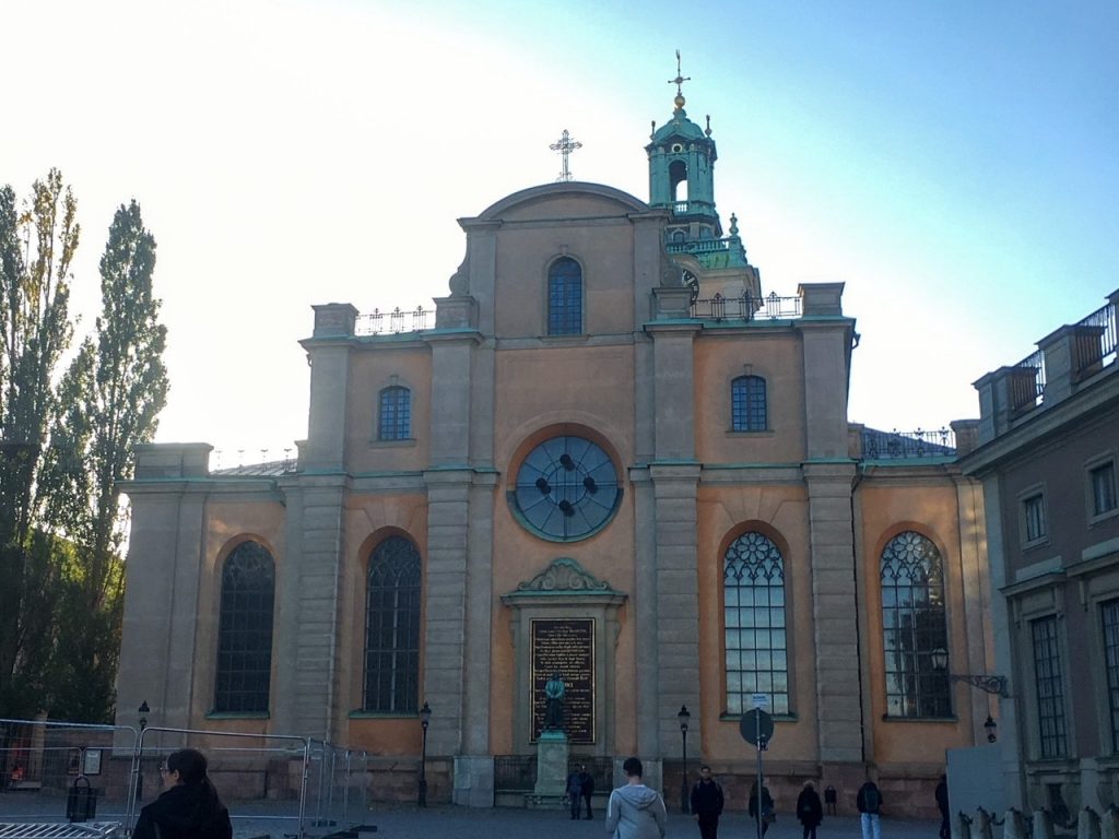 the medieval Storkyrkan Cathedral