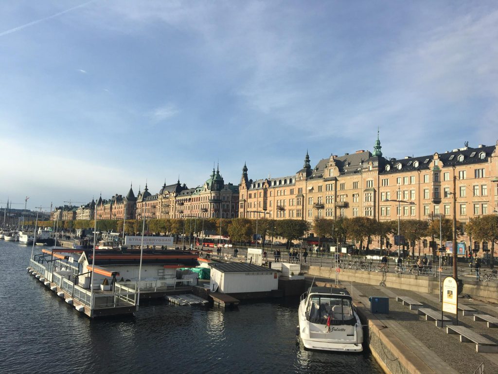 a waterway in Stockholm, Sweden