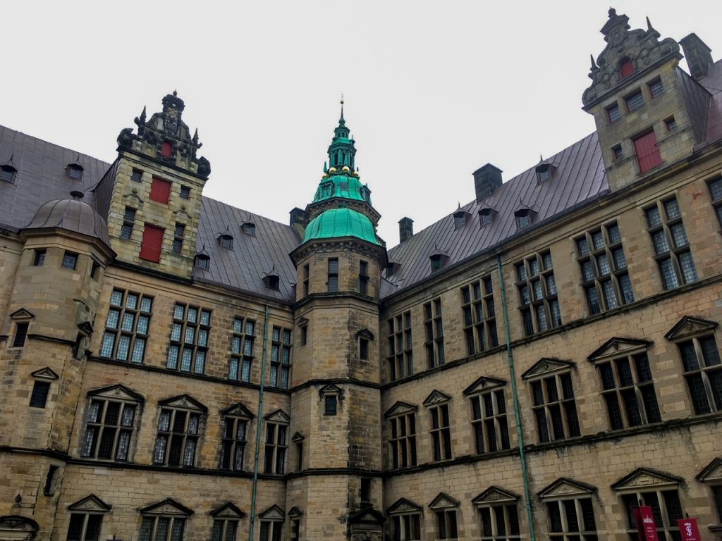 a view of Kronborg Castle from its courtyard