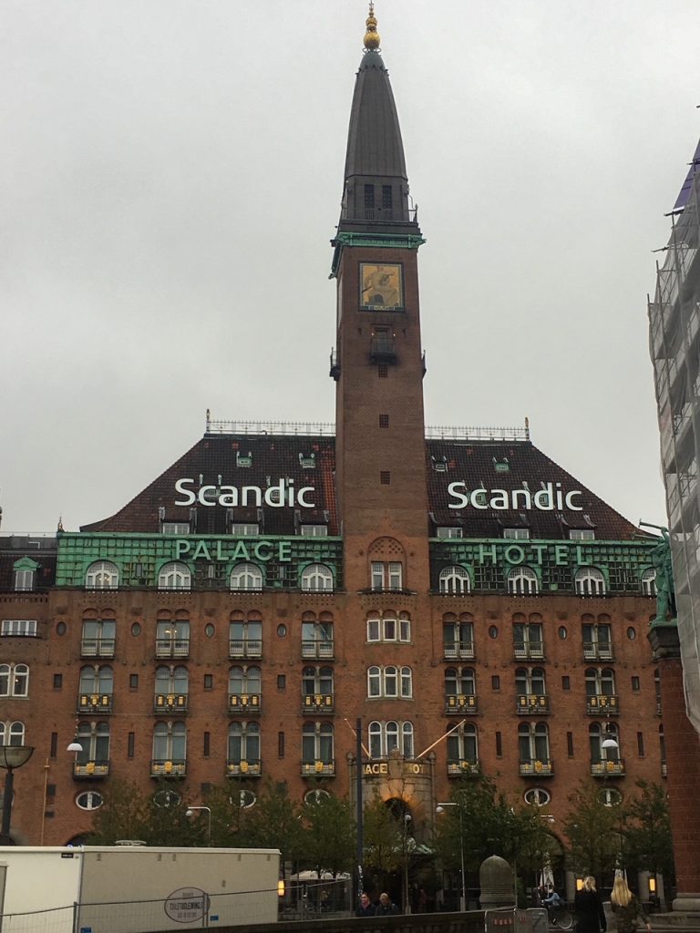 the Scandic Palace Hotel near City Hall in Copenhagen, Denmark