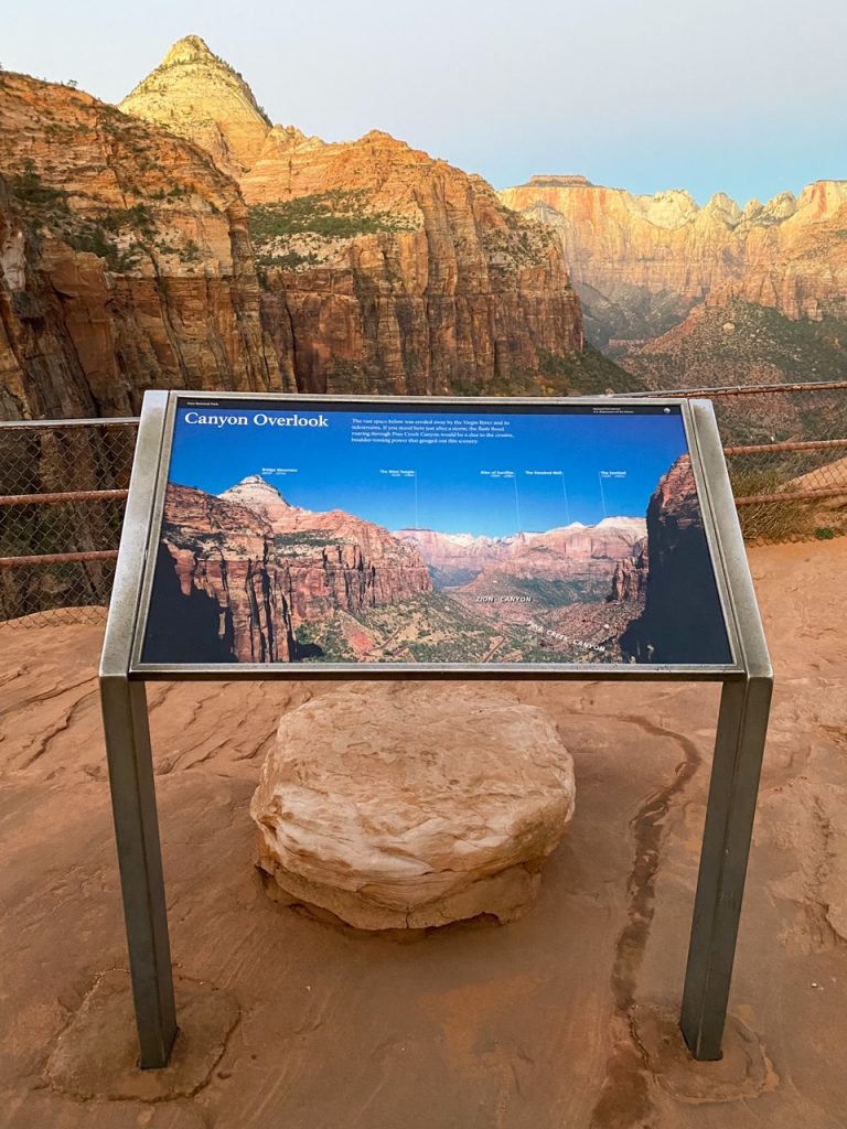 the Zion Canyon Overlook Trail