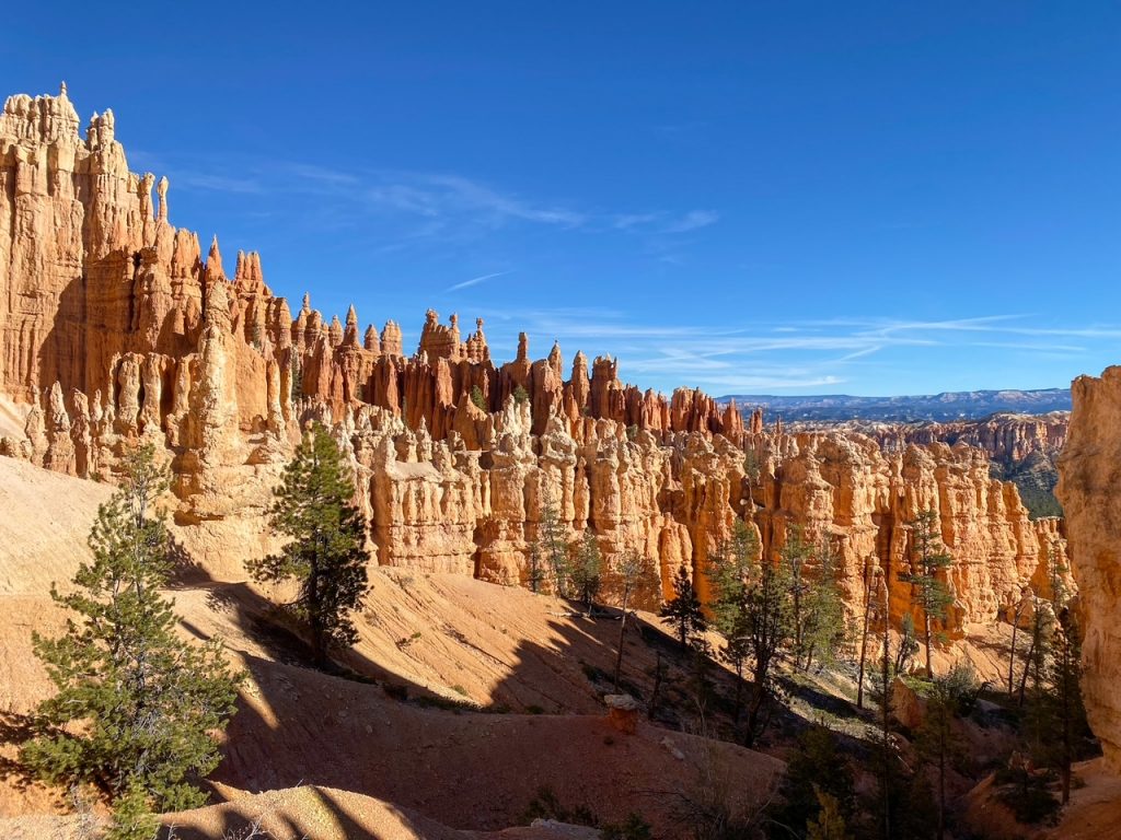 an impressive panoramic view of a huge grouping of hoodoos along the Peekaboo Loop in Bryce Canyon
