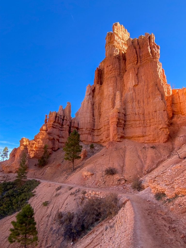 epic orange rock formations along the Peekaboo Loop in Bryce Canyon