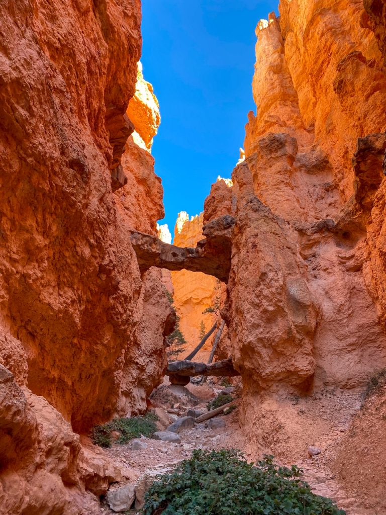 the popular Two Bridges along the Navajo Loop in Bryce Canyon National Park