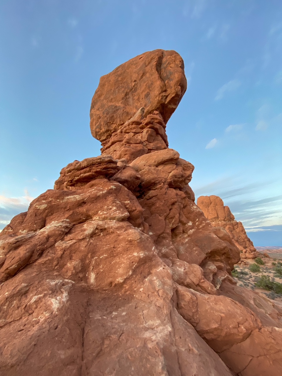 Balanced Rock, one of the most popular/best hikes in Arches National Park