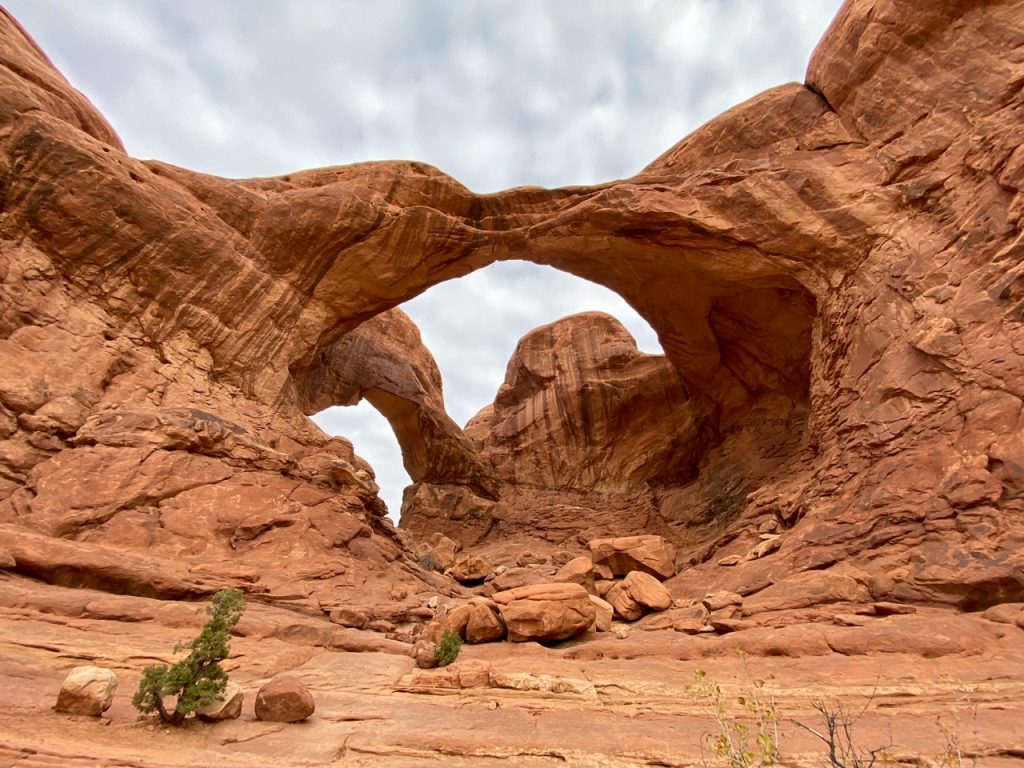 Double Arch inside Arches National Park
