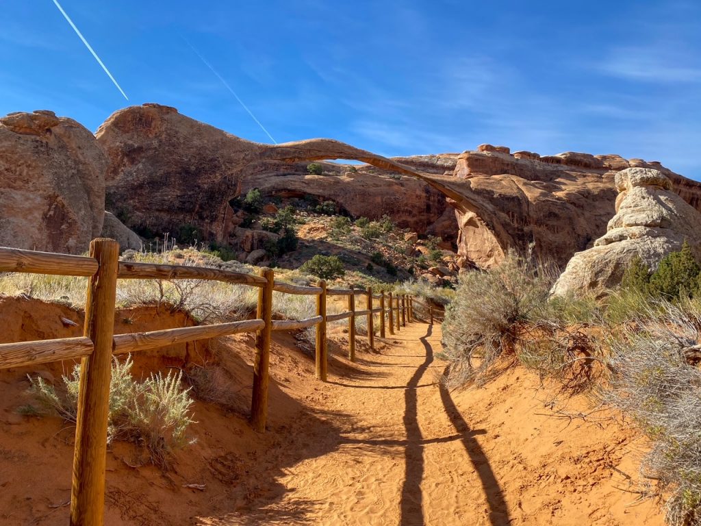 another popular hike in Arches National Park, Landscape Arch