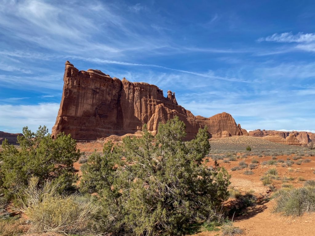 Tower of Babel on the Park Avenue Trail in Arches National Park