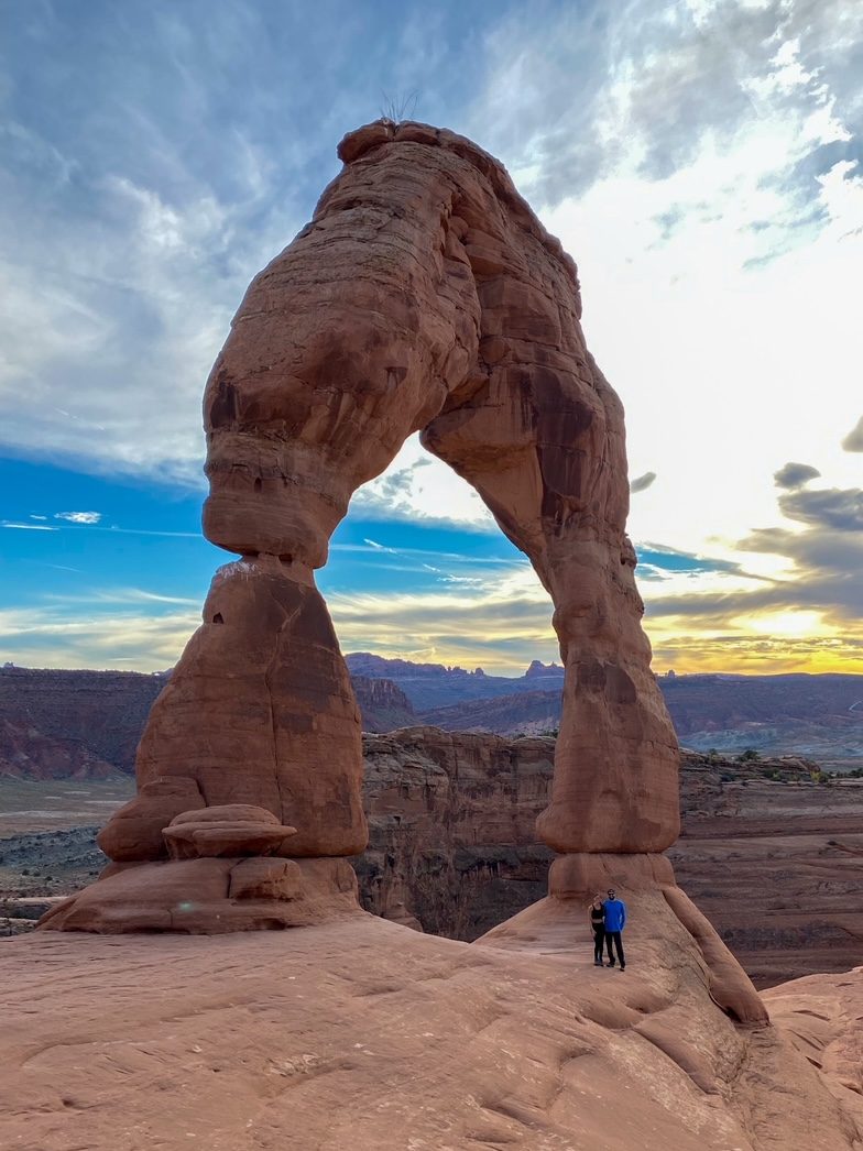 us under Delicate Arch