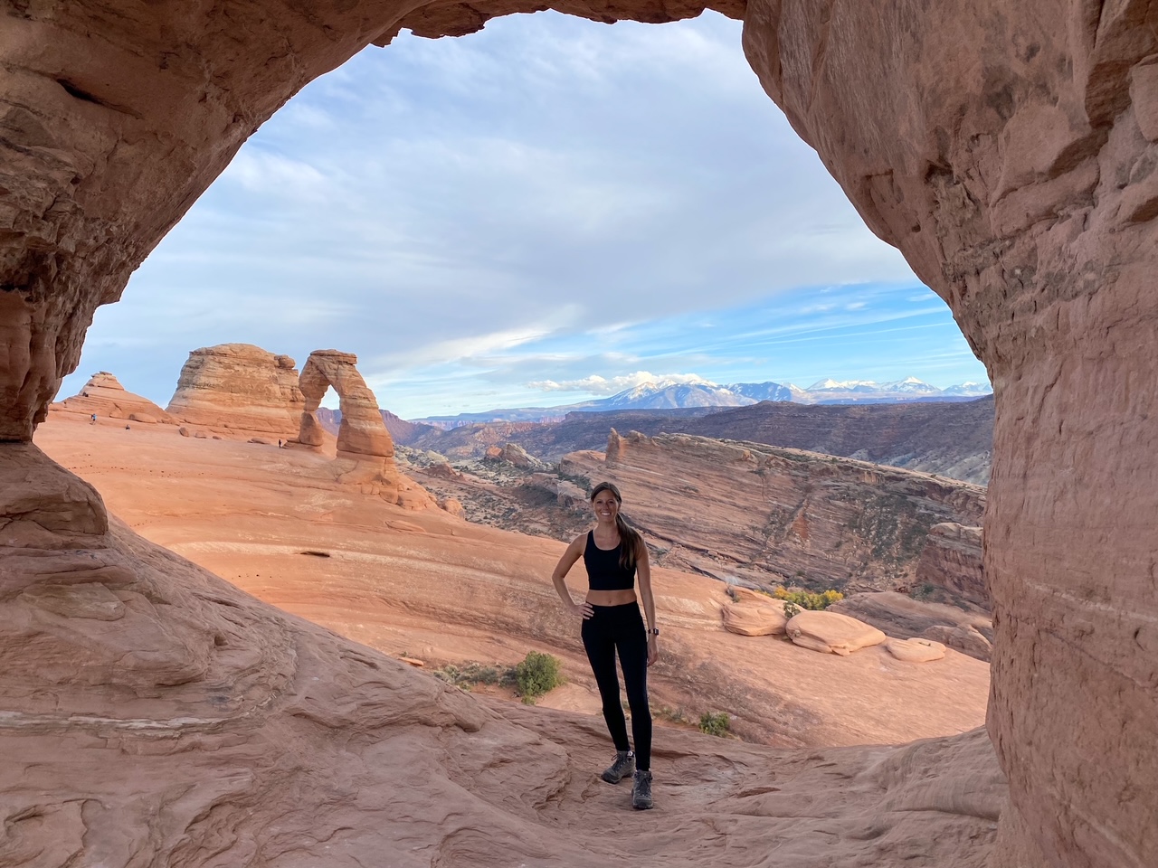a neat view along the Delicate Arch Trail in Arches National Park