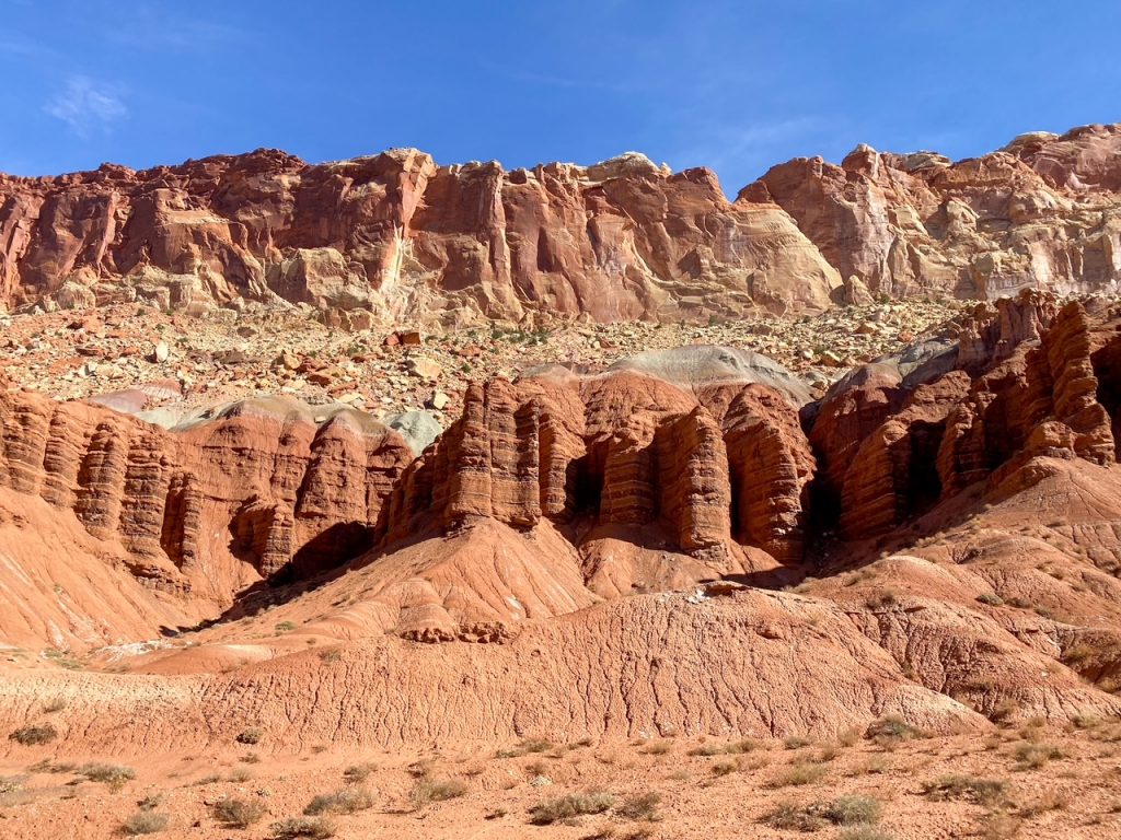 the Moenkopi Formation along the Scenic Drive in Capitol Reef National Park