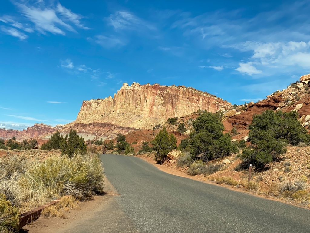 the iconic Scenic Drive was our second stop during our one day in Capitol Reef National Park