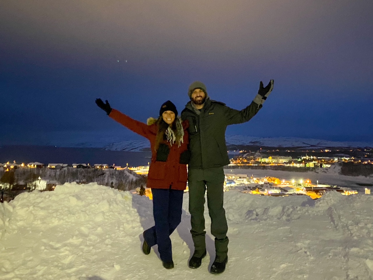 Sara & Tim on top of Prestfjellet