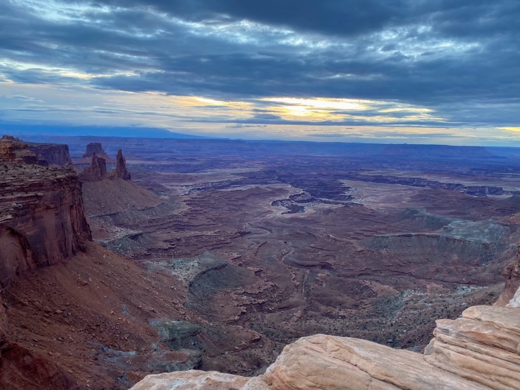 View from Canyonlands National Park's Mesa Arch Trail