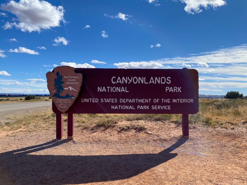 Canyonlands National Park sign